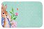 Tapete Antiderrapante de Páscoa Verde com Coelho e Flores 60x40x1cm - Ref 1013641 Cromus - Imagem 1
