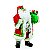 Papai Noel em Pé Com Roupa Paetê Verde e Vermelha e Saco de Presentes 65x45x20cm - Coleção Noeis - Ref 1110468 Cromus - Imagem 1