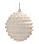 Bolas de Natal Branca Flocada 8cm Jogo com 6 Un - Trend Candy - Ref 1592595 Cromus - Imagem 1