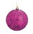 Bolas de Natal Lilas com Rabiscos de Glitter 6cm com 6 Un - Bolas Natalinas - Ref 1213546 Cromus - Imagem 1