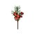 Pick Galho de Pinheiros com Bolas e Tambor Natal 20x10x5cm - Colllecrion Forest - Ref 1694328 Cromus - Imagem 1