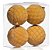 Bolas de Natal Losangos Amarelo Mostarda e Dourado 10cm Jogo com 4Un - Ref 1690604 Cromus - Imagem 1