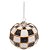 Enfeite de Pendurar Pião Geométrico Preto, Branco e Dourado 8cm com 1 Un - Ref 1205499 Cromus - Imagem 1