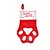 Bota Pata de Cachorro Vermelha e Branca Good Dog 32x20x2cm - Natal Pet Mania - Ref 1698103 Cromus - Imagem 1