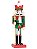 Soldado de Chumbo Verde e Vermelho 25cm - Quebra Nozes - Ref 1922187 Cromus - Imagem 1