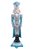 Soldado de Chumbo de Resina Azul com Coroa Prata 62cm - Quebra Nozes - Ref 1109013 Cromus - Imagem 1