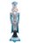 Soldado de Chumbo de Resina Azul com Coroa Prata 62cm - Quebra Nozes - Ref 1109013 Cromus - Imagem 1