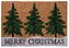 Tapete Capacho Pinheiros Merry Christmas 60x40cm - Ref 1107297 Cromus - Imagem 1
