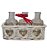 Trio Mini Garrafas de Vidro 230ML com Cesta Branca Corações - Ref 1417446 Cromus - Imagem 1