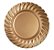 Sousplat de Melamina Borda Ondas Dourada 33cm - Ref 1690949 Cromus - Imagem 1