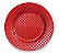 Sousplat de Melamina com Pontilhados Vermelho 33cm - Ref 1618585 Cromus - Imagem 1