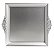 Bandeja de Melamina Provençal Prata 29x26x3cm - Bandejas e Sousplats - Ref 1641757 Cromus - Imagem 1