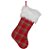 Bota de Natal Xadrez Vermelho e Verde 50cm - Botas e Meias de Natal - Ref 1019510 Cromus - Imagem 1