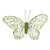 Clip Borboleta Decorativa de Organza Verde 10cm com 6Un - Borboletas - Ref 1551629 Cromus - Imagem 1