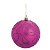 Bola de Natal Arabesco Lilas e Roxo 8cm Jogo com 6 Unidades - Ref 1213547 Cromus - Imagem 1