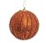 Bolas de Natal Listras Brilhante Cobre 8cm Jogo com 6Un - Bolas Natalinas - Ref 1314253 Cromus - Imagem 1