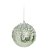 Bolas de Natal Verde Menta com Glitter 8cm Jogo com 6 Unidades - Ref 1923686 Cromus - Imagem 1