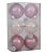 Bolas de Natal Incolor Nacarado e Glitter 8cm Jogo com 6Un - Ref 1019635 Cromus - Imagem 1