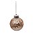 Bola de Natal Texturizada Nude Chá com Glitter 8cm com 6 Unidade - Bolas Natalinas - Ref 1923004 Cromus - Imagem 1