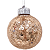 Bolas de Natal Transparente com Paetê Chá 8cm Jogo com 6 Unidades - Ref 1106657 Cromus - Imagem 4