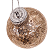 Bolas de Natal Transparente com Paetê Chá 8cm Jogo com 6 Unidades - Ref 1106657 Cromus - Imagem 2