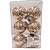 Bolas de Natal Transparente com Paetê Chá 8cm Jogo com 6 Unidades - Ref 1106657 Cromus - Imagem 7