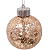 Bolas de Natal Transparente com Paetê Chá 8cm Jogo com 6 Unidades - Ref 1106657 Cromus - Imagem 5
