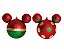 Bolas de Natal Cabeça Mickey Poa e Lisa 10cm Jogo com 2 Unidades - Natal Disney - Ref 1350795 Cromus - Imagem 1