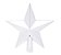 Topo de Árvore Estrela Metalizada Prata 20x20x3cm - Ref 1019348 Cromus - Imagem 1
