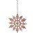 Enfeite de Pendurar Flocos de Neve Rosê 10x10x1cm 1 Unidade - Ref 1019322 Cromus - Imagem 1