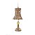 Enfeite Pendurar Abajur Dourado Aramado 15x5x5cm com 1 Unidade - Ref 1615139 Cromus - Imagem 1