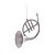 Enfeite Pendurar Saxofone Prata 10x5x2cm Jogo com 2 Unidades - Ref 1419713 Cromus - Imagem 1