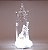 Sagrada Familia Transparente com Led Branco 3AAA 31x11x8cm - Ref 1200903 Cromus - Imagem 2