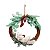 Guirlanda Decorada de Natal Esquilo Deitado Eucalipto 42x42x10cm - Ref 1921515 Cromus - Imagem 1