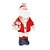 Papai Noel em Pé com Saco de Presente Vermelho e Dourado 70cm - Coleção Singapura - Ref 1618472 Cromus - Imagem 1