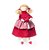 Boneca de Tecido com Coração Smile Vermelho 20x10x5cm com 1 Unidade - Dolls - Ref 1240459 Cromus - Imagem 1