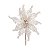 Flor de Natal Poisentia Tela Nude com Glitter - Flores Cabo Curto - Ref 1201982 Cromus - Imagem 1