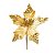 Flor de Natal Poisentia Dourada com Glitter - Flores Cabo Curto - Ref 1920789 Cromus - Imagem 1