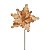 Flor de Natal Poisentia de Veludo Nude Dourado - Flores Cabo Curto - Ref 1592172 Cromus - Imagem 1