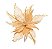Flor de Natal Poisentia de Veludo Dourado - Flores Cabo Curto - Ref 1024172 Cromus - Imagem 1