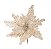 Flor de Natal Poisentia Nude Champanhe com Glitter - Flores Cabo Curto - Ref 1024542 Cromus - Imagem 1