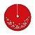 Saia Para Árvore de Natal 120cm Vermelha Sweet com Pirulitos Brancos e Vermelho - Ref 1921216 Cromus Natal - Imagem 1