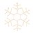Silhueta Floco de Neve Decorativo de Led 70x70x1cm - Decorações de Natal com Led - Ref 1692115 Cromus - Imagem 1
