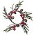 Mini Guirlanda de Natal com Frutas e Galhos 25x25x3cm - Ref 1640162 Cromus - Imagem 1