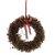 Guirlanda de Natal de Cipó Verde com Bolinhas Vermelhas e Laço 34x34x15cm - Ref 1113954 Cromus - Imagem 1