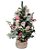 Mini Árvore de Natal Decorada Rustica Poá, com Galhos de Eucalipto e Frutas Vermelhas 60x30x30cm - Ref 1030667 Cromus - Imagem 1