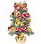 Mini Árvore de Natal Decorada Dourada e Vermelho 60x30x30cm - Ref 1990033 Cromus - Imagem 1