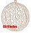 KIT 4 - Bola de Natal Vazada com Glitter Nude 12cm - Ref 1022365 Cromus - Imagem 1