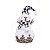 Boneco de Neve Pinhas com Gorro e Cachecol Branco e Preto 35x20x12cm - Ref 1208361 Cromus - Imagem 1
