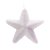 Enfeite de Pendurar Estrela Flocada Branca 15x15x2cm com 1 Unidade - Ref 1350840 Cromus - Imagem 1